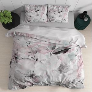 Dreamhouse - Wild Canberra - Dekbedovertrek - Wit - Katoen Satijn - Inclusief Kussensloop