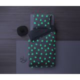 Sleeptime - Dekbedovertrek Glow in the Dark - Grijs - 140 x 220 + 1 Kussensloop 60 x 70