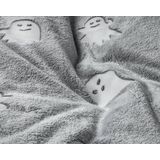 Sleeptime - Dekbedovertrek Glow in the Dark - Grijs - 140 x 220 + 1 Kussensloop 60 x 70