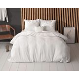 Sleeptime dekbedovertrek Loana Wit 140 x 220 cm