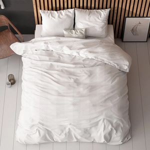 Sleeptime - Loana - Dekbedovertrek - Wit - 240 x 220 cm - 80% Katoen 20% Polyester