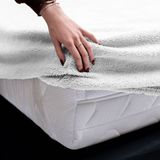 Sleeptime - Teddy - Fitted Sheet - Wit - Teddy Materiaal