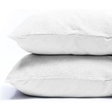 Sleeptime Teddy Kussensloop 2 Stuks Teddyfleece Wit