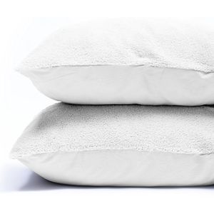 Sleeptime Teddy Kussensloop 2 Stuks Teddyfleece Wit