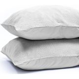 Sleeptime Teddy Kussensloop 2 Stuks Teddyfleece Grijs