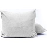 Sleeptime Teddy Kussensloop 2 Stuks Teddyfleece Grijs