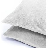 Sleeptime Teddy Kussensloop 2 Stuks Teddyfleece Grijs