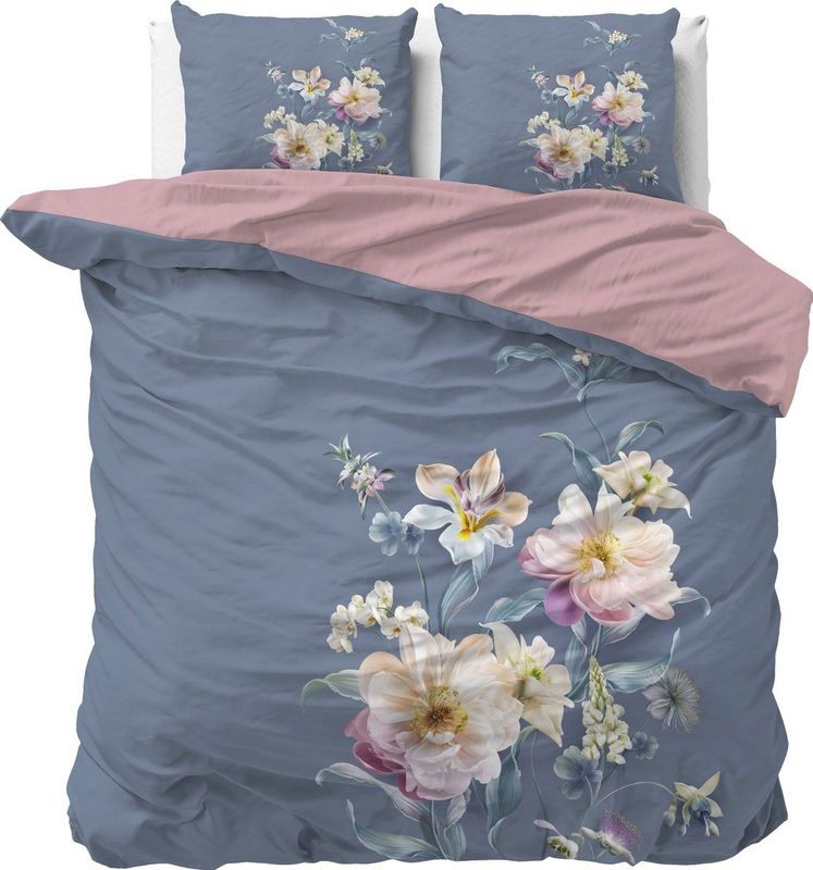 Dekbedovertrek - Blauw - Katoen - 2-Persoons