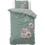 Dekbedovertrek - Blauw - Katoen - Eenpersoons