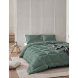 Sleeptime - 2 in 1 Dekbed - Groen - 240 x 200 cm + 2 x Kussensloop 60x70