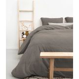 Dekbedovertrek - Wit - Katoen - Eenpersoons