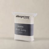 Sleeptime Check Teddy Dekbedovertrek + 1 x kussensloop Creme