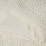 Sleeptime Check Teddy Dekbedovertrek + 1 x kussensloop Creme