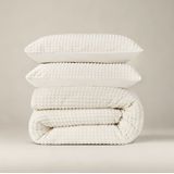 Sleeptime Check Teddy Dekbedovertrek + 1 x kussensloop Creme