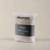 Sleeptime Check Teddy Dekbedovertrek + 1 x kussensloop Taupe