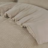 Sleeptime Check Teddy Dekbedovertrek + 1 x kussensloop Taupe