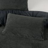 Sleeptime Check Teddy Dekbedovertrek + 1 x kussensloop Antraciet