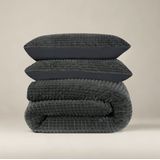 Sleeptime Check Teddy Dekbedovertrek + 1 x kussensloop Antraciet