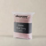 Sleeptime - Dekbedovertrek Check Teddy - Roze - 140x220 + 1 Kussensloop 60x70