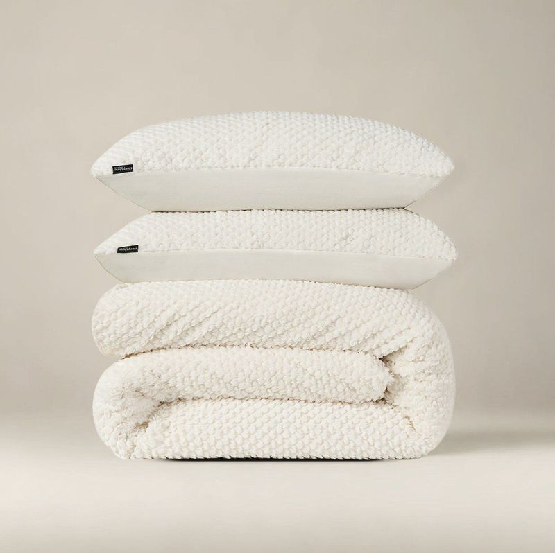 Sleeptime Fur Teddy Dekbedovertrek + 1 x kussensloop Creme