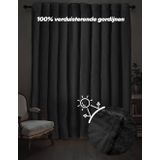 Gordijnen - Grijs - Polyester - Verduisterend
