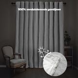 Gordijnen - Grijs - Polyester - Voile