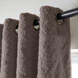 Gordijnen - Grijs - Polyester - Voile