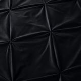 Sleeptime - Dekbedovertrek Velvet Pintuck - Zwart - Inclusief Kussensloop