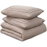Sleeptime - Tailored - Dekbedovertrek - Taupe - 200x220 + 2 Kussenslopen 60x70