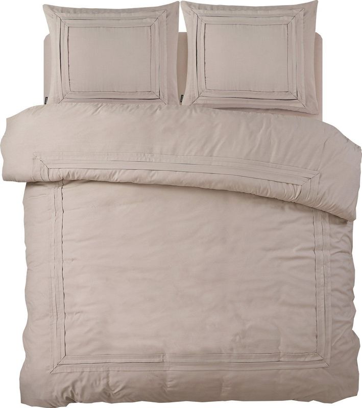 Sleeptime - Tailored - Dekbedovertrek - Taupe - 200x220 + 2 Kussenslopen 60x70