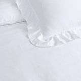 Sleeptime - Ruffles - Dekbedovertrek - Wit - 140x220 + 1 Kussensloop 60x70