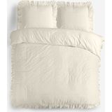Sleeptime - Ruffles - Dekbedovertrek - Creme - 240x220 cm + 2 Kussenslopen 60x70 cm