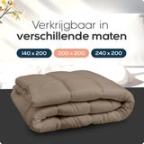 Sleeptime - All-in One Lazy Dekbed - Taupe - Inclusief Kussenslopen