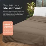 Sleeptime - All-in One Lazy Dekbed - Taupe - Inclusief Kussenslopen