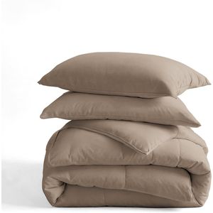 Sleeptime - All-in One Lazy Dekbed - Taupe - Inclusief Kussenslopen