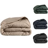 Dekbedovertrek - Grijs - Katoen - 1 Persoon