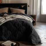 Dekbedovertrek - Wit - Katoen - 140x200 cm