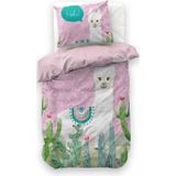 Dekbedovertrek - Wit - Katoen - 1-Persoons