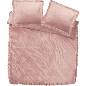Dekbedovertrek Velvet Ruffles Roze