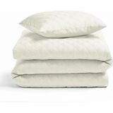 Sleeptime - Dekbedovertrek Milano 3D - Créme - 140x200/260 + 1 Kussensloop 60x70 - Beige