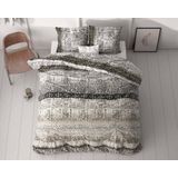 Sleeptime - Dekbedovertrek September - Grijs - Microvezel - Inclusief Kussenslopen