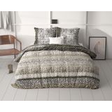 Sleeptime - Dekbedovertrek September - Grijs - Microvezel - Inclusief Kussenslopen