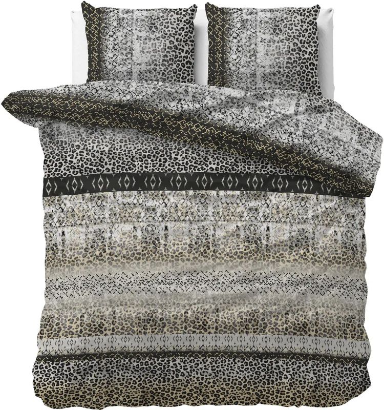 Sleeptime - Dekbedovertrek September - Grijs - Microvezel - Inclusief Kussenslopen