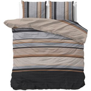 Dekbedovertrek - Grijs - Katoen - 200x220 cm