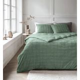 Sleeptime - Dekbedovertrek Faux Fur - Groen - Microvezel - Dessin: Patroon