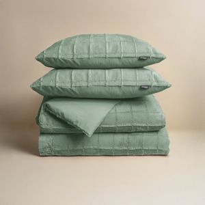 Sleeptime - Dekbedovertrek Faux Fur - Groen - Microvezel - Patroon