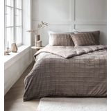 Sleeptime - Dekbedovertrek Faux Fur - Taupe - Microvezel - Dessin: Patroon