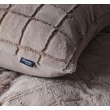 Sleeptime - Dekbedovertrek Faux Fur - Taupe - Microvezel - Dessin: Patroon
