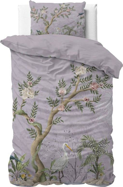 Sleeptime - Dekbedovertrek Lois - Paars - 140x200x220 + 1 Kussensloop 60x70