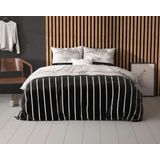 Sleeptime - Dekbedovertrek Day And Night - Zwart - 140x200x220 + 1 Kussensloop 60x70